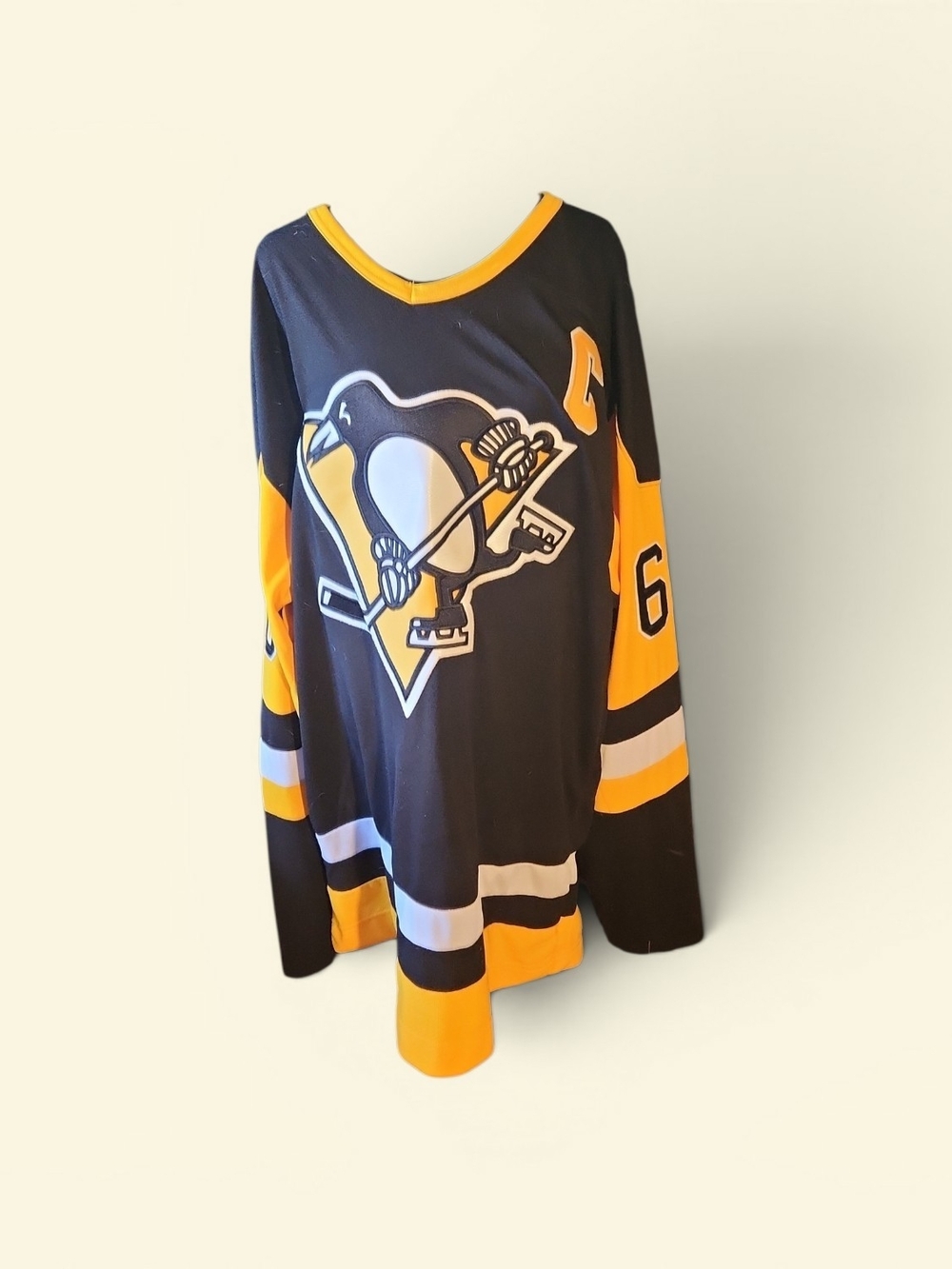 MARIO LEMIEUX JERSEY CCM VINTAGE HOCKEY SIZE 56